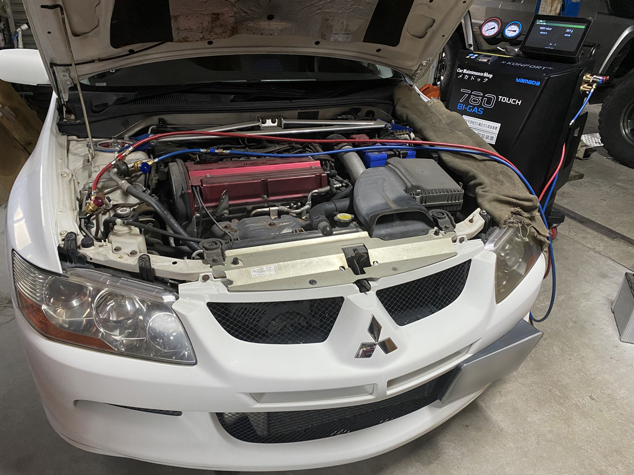 ミツビシ ランエボ8 エアコン修理: メカドックのブログ